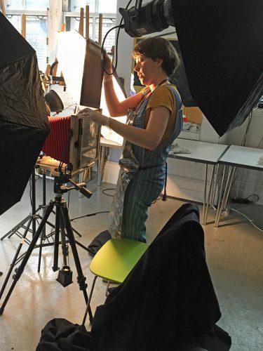 Collodion photography: Loading the plate into the camera